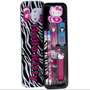 Hello Kitty Tin Case Desk Set with pencils & more!